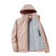Zitronen plus Samt Windbreaker unter Bananenmantel Männern und Frauen koreanischer Stil winddicht und warmes Einschichtweichschalenjacke Work Style Literary Top 9930S-2 geräucherte Lila-Frauen [Camouflage] xl