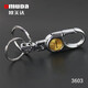 OMD waist-mounted keychain exquisite classic double-ring car keychain thick and atmospheric lock keychain 3603 large size