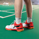 Li Ning Badminton Shoes Blade MAX Men's and Women's Wear-resistant Shock Absorbing Breathable Carbon Plate Anti-Slip Anti-Twist Competition Professional Sports Shoes Standard White Red Flame Red-5 (Blade PRO) 40