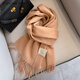 Écharpe de laine 100% en laine concise pour les femmes en automne et en hiver, écharpe chaude haut de gamme pour les cadeaux de Noël d'anniversaire pour petite amie et femme cassé - Boîte cadeau de marque haut de gamme pratique et haut de gamme