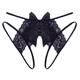 Yu Zhaolin (YUZHAOLIN) 2 pairs of underwear for women with open crotch without taking off easy insertion pure sexy sexy low waist and hip exposed lace thong NK5008 gray + black one size (recommended 80-120Jin [Jin equals 0.5 kg])