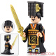 Fangcheng is compatible with small particle building blocks Ancient soldiers, Qin Shihuang's armor, military figures assembled children's toys XP653 Qin Wushen Generals 20 captains XP656 Qin Shihuang