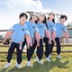 Shuttlecock Feifei Kindergarten clothing spring and autumn pure cotton summer primary school uniform children class uniform set autumn sports three-piece set picture color-9906A three-piece set long sleeve + short sleeve + long trousers 110 size recommended height about 110 cm