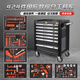 Renjuyi Auto Repair Tool Cart Set 368-piece Combination Industrial Grade Heavy-Duty Drawer-type Complete Tool Box Cabinet Hot-Selling 368-piece Set Tools + 7 Layers Red Tool Cart
