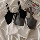 
Miaoyi Jia Bing Silk Underwear Women's Wireless Bra Bra Summer Thin Style Junior High School Underwear Girls Showing Small Breasted Chest in Summer Solid Color Wavy Ed Silk Underwear [White + Gray] 2 strips M [85-110Jin [Jin equals 0.5 kg]]