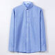 Qiao Junsheng Herbst und Winter Oxford Spinning Männer weißes Hemd Herren-Langarm junger verdickter No-Eisen-Hemd plus Fleece plus verdickte Top-Kleidung Lake Blue (Langarm) 826 42