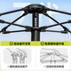 Explorer Tent Outdoor Folding Skylight Portable Outdoor Camping Tent Thickened Camping Equipment Full Set Automatic Quick Account Opening [Special Offer Set] 3-5-person Tent + Moisture-proof Pad