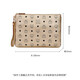 MCM unisex fashionable gold artificial leather hand-held envelope bag gold