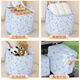 Fantasy quilt storage bag large capacity household waterproof and moisture-proof clothing clothing moving packing quilt bag box artifact small daisy blue 110L50*40*50cm