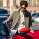
Mr. Bu Bu silhouette splicing design knitted cardigan jacket men's 2025 spring and autumn double-head zipper sweatshirt KT15695 Olive green L (175)