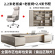 Chengyu boss desk office desk simple modern light luxury leadership office desk and chair combination president executive desk 2.2m double side cabinet + 2.4m background cabinet + boss chair
