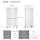 LG с двойной открытием холодильника 655L, с переменной частотой, безмороженным, энергосберегающим, зажигающим запахом, многомерной ветровой занавеса, быстрого замораживания, изготовления льда, сгущенного белого S652GTW16B