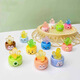 Luminöse Kaktus -Ornamente in der Autozentrum Konsole Dekoration DIY Accessoires Kinder Studenten belohnen kleine Geschenke Leuchtend Cartoon Sukkulente Kaktus Set 12