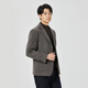 利郎羊毛呢西服外套男保暖商务男士毛呢大衣外套 灰咖（24DYR5041Y） M 165/84A