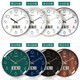Compas wall clock radio clock 2025 living room clock fashion simple calendar office examination room school automatic timing white (LCD calendar) 14 inches 6219 radio clock (diameter 35 cm)