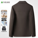 Shanshan wool double-sided woolen jacket men's removable goose down liner thickened lapel business casual jacket men's work wear