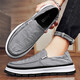Jeep canvas shoes for men in summer new product breathable one-foot lazy shoes ice silk cool youth anti-slip soft sole casual shoes for men gray (sports size) 41 (255mm)