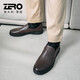 Zero Men's Shoes Comfortable Trendy Shoes Men's New Product Business Casual Shoes Comfortable Casual Leather Shoes Over-Toe Wear-Resistant Leather Shoes Dark Brown 39