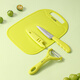 Eighteen knives, three-piece set of food supplementary tools, kitchen knife, cutting board, fruit knife, paring knife, outdoor portable set SC-058