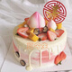 Mijinsheng Internet celebrity birthday birthday peach fresh fruit cream birthday cake for the elderly is delivered to the same city and delivered to grandparents on the same day