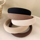 Bo Naling high cranial pressure hair, face-washing headband, wide-brimmed, elegant headband, high-end headwear, trendy Japanese and Korean style headband, 4 pack, white + khaki + light coffee + dark coffee
