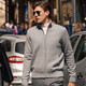 Mr. Bu Pure Woll Cardigan Jacke Herren Spring Neues verdickte langärmelte Strickjacke Bt12312 Mi Xing XL (180)