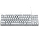 罗技（Logitech） K835 机械键盘 电竞游戏电脑办公有线紧凑84键便携版键盘 K835白色  红轴
