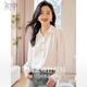 Chushen Spring and Autumn Simple Long Sleeve Shirt Women's Single-breasted Temperament Professional Commuting Top White Shirt S132C2204