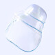 Ouyu baby hat protective mask transparent anti-droplet anti-saliva children's fisherman hat mask universal B1190 blue