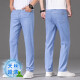 Lee Cooper ice silk jeans men's spring and autumn men's pants tensile light blue straight 2025 new pants casual pants men medium blue 9767 30