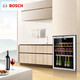 Bosch household large capacity oak wine rack refrigerator living room constant temperature red wine cabinet KTW18V80TI 43 pieces 145L