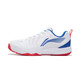 Li Ning badminton shoes men's shoes new non-slip wear-resistant training shoes all-round king 011 lightweight competition shoes breathable sports shoes Standard white/Haibao blue [standard last] 42 (265mm)