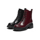 Hush Welpen Martin Boots Damen High Top British Dicke Sohle Casual Stiefel Q2N02DD4 Black 35