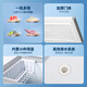 Snowflake (SNOWFLK) Freezer Commercial Household Freezer Horizontal Large Capacity Full Freezer Display Cabinet Large Freezer Dual-Purpose Refrigerator and Freezer 410 liters | 1.47 meters -30 Quick-freezing first-level energy efficiency Thickened model Empty cabinet temperature can reach -30 degrees丨Copper tube quick cooling and low consumption