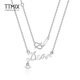 TTMIX personalized platinum chain set pt950 women's platinum necklace letter dear design for girlfriend C style 3.5-3.7g 43+3cm