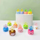 Luminöse Kaktus -Ornamente in der Autozentrum Konsole Dekoration DIY Accessoires Kinder Studenten belohnen kleine Geschenke Leuchtend Cartoon Sukkulente Kaktus Set 12