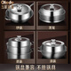 Orado stainless steel visual pot lid tempered glass steamer lid and heightened wok lid explosion-proof and high temperature resistant steamer drawer soup pot lid 30cm applicable inner diameter 30.1-30.8cm available