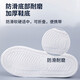 Delipow rain boot cover men and women thick sole waterproof snow-proof and anti-slip high-tube portable rain gear rain boot cover non-disposable thick sole rain boots [white] M (suitable for sizes 37-38)