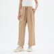 KANG S WONDERLAND star's same style American light luxury printed wide-leg pants with straps khaki casual pants washed cotton pants blue L