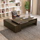 Han and Tang Shuangsheng manager's office desk combination boss desk desk executive desk simple modern light luxury classic walnut total length 140 + table width 60 (regular style) installation included