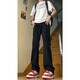 
Huafeng Yino jeans men's autumn slim straight pants American trendy brand retro new style high street light bulb vibe casual pants men Du Dada 686 retro blue 2XL 140-155 Jin [Jin equals 0.5 kg]