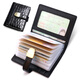 LAI Patrón de cocodrilo Crocodile Bag Card Bag Men and Women Multi-tarjetas Banco Banco Boba Tarjeta de presentación Tarjeta de tarjetas Tarjetas Tarjetas de conductor Licencia de conducir Caso de cuero Negro