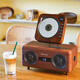 THINKYA A6 CD player retro all-in-one CD player speaker record CD player Bluetooth desktop wooden audio
