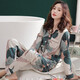 
From the heart pure cotton pajamas for women in autumn and winter long sleeves trousers for home clothes for women in women's pajamas for spring and autumn style middle-aged and elderly mothers set J 9906 L women [height 160-165 weight 100-120Jin [Jin equals 0.5 kg]]