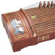 Dunhuang Brand Dunhuang Guzheng 694l Mahogany Series Shell Carving Performance Test Anfänger Guzheng Musikinstrument Shanghai Folk Musical Instrument Factory 20694ml Qingfang Siyue (vollständige Set von Accessoires)