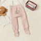 Feather duck baby plus velvet thickened big butt PP pantyhose winter baby children 1-2 years old 3 cartoon warm leggings gray 1 piece one size m/80-90cm