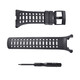 JD Logistics Suitable for sports and outdoor silicone rubber watch strap SUUNTO AMBIT series 1/2/3 generation black black buckle 35mm
