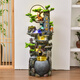 
Botianxuan large-scale floor-standing rockery flowing water fountain ornaments for living room, wealth, feng shui wheel humidifier, high mountain circulation waterscape decoration 9934 medium size 53*38*133.6cm