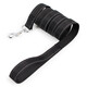Duoqu reflective silk single flat belt dog leash, dog walking rope, dog leash, pet leash, dog leash, black 2.5*120cm