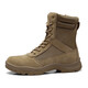 Strongman-Männerstiefel, seitlich Reißverschlussstiefel, Jihua 3515 Outdoor-Wanderstiefel, punktelofes Wüstenstiefel, Sandfarbe, Größe 41